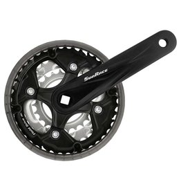 SunRace Crankset SunRace FCM500 6/7/8-Sp Square tapered 24/34/42T 170 mm Black