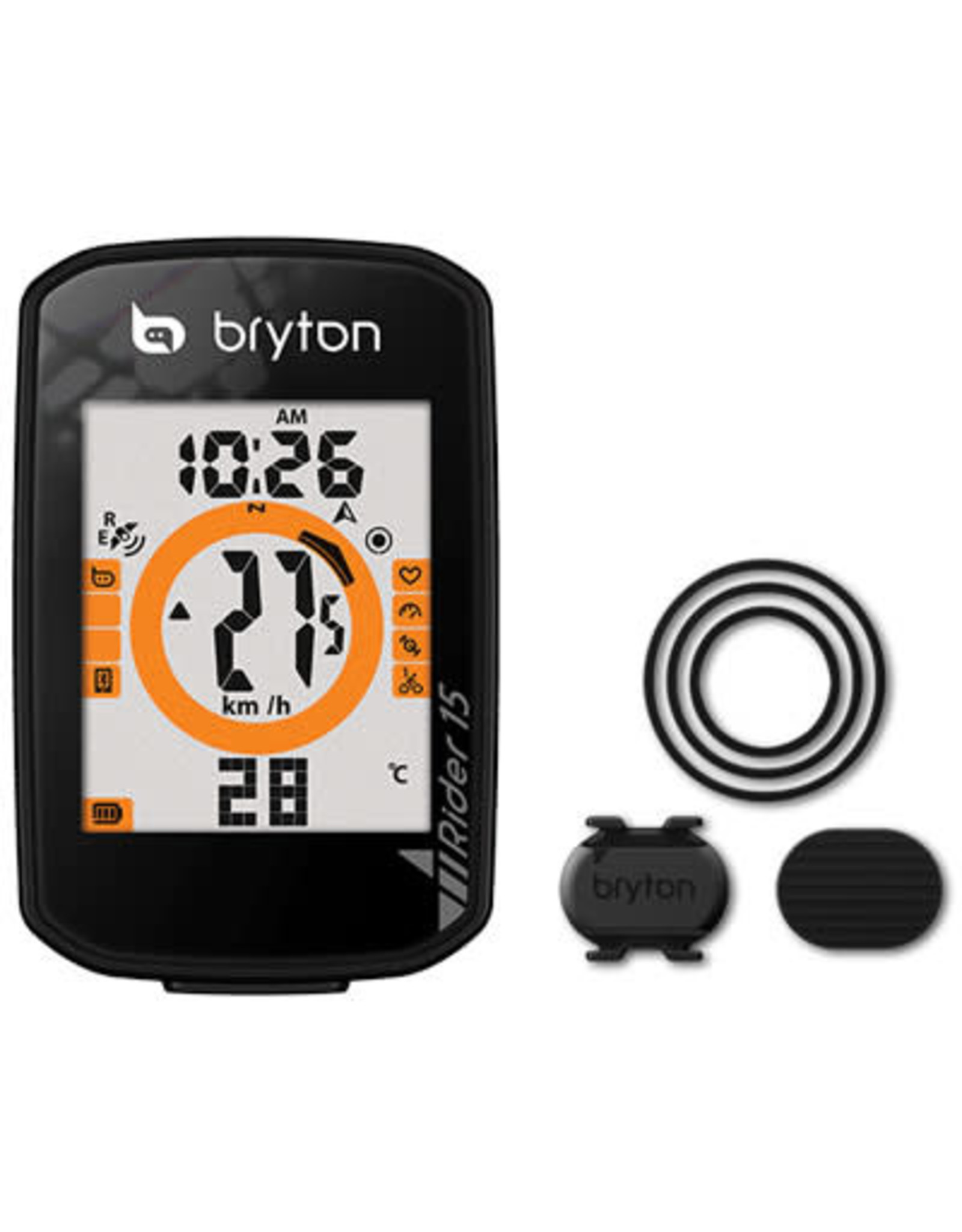 Bryton Computer Bryton Rider 15C GPS w/Cadence Black
