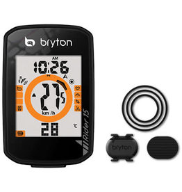 Bryton Computer Bryton Rider 15C GPS w/Cadence Black