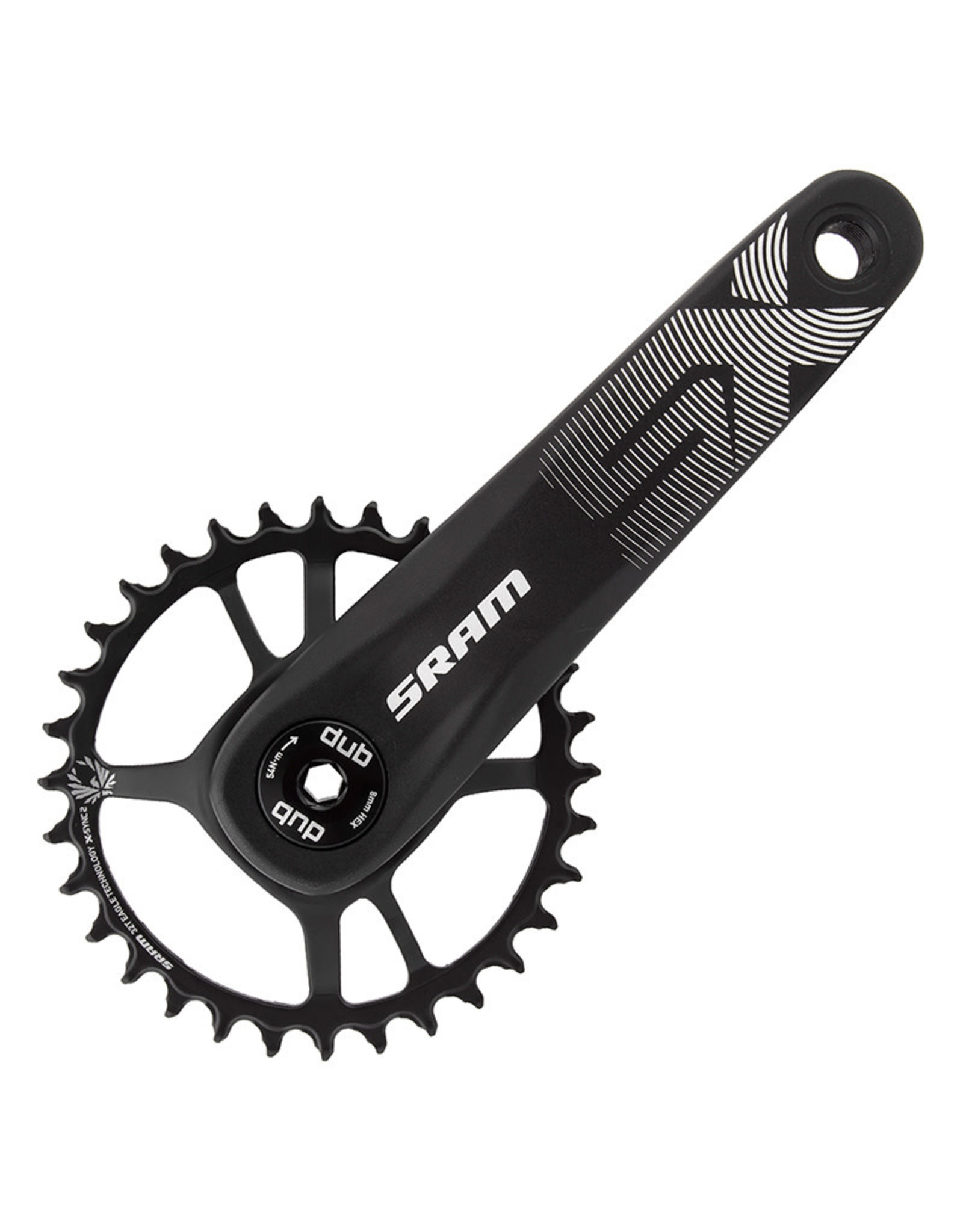 SRAM Crankset SRAM SX Eagle 170 mm 32T Direct Mount Rings DUB XSYNC2 STL 12-Sp Black