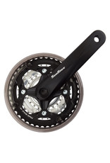SunRace Crankset SunRacee FCM600 170 mm 42/32/22t Square Taper w/Chain Guard Black/Silver