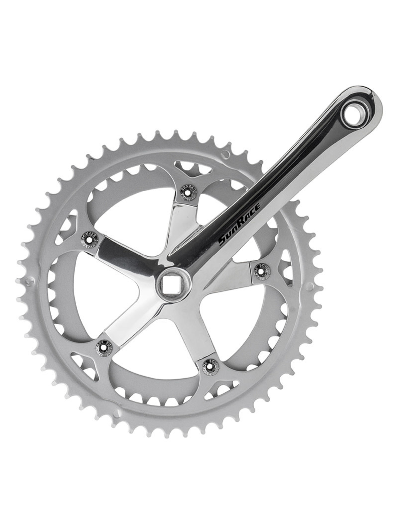 SunRace Crankset SunRace FCR33 170 mm 52/42t Square Taper 7/8-Sp Silver