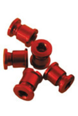 Chainring Bolt Set Vuelta Aluminum Double 10-Piece Red