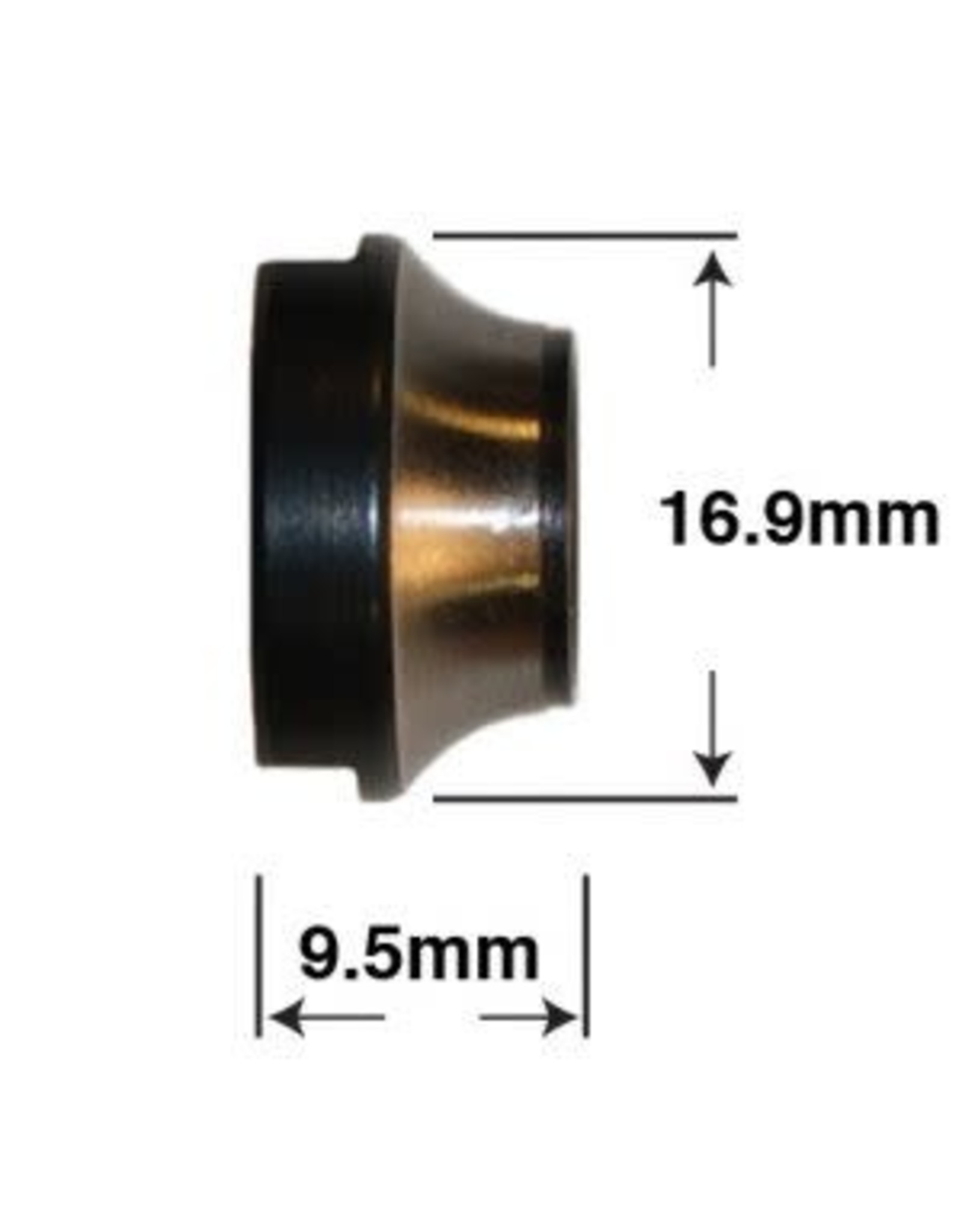 Wheels Manufacturing Hub Cone Wheels Mfg. CN-R060 10x1 mm 9.5x16.9 mm