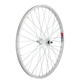 Wheel 24x1.75" Aloy Front 36h 3/8" B/O Silver