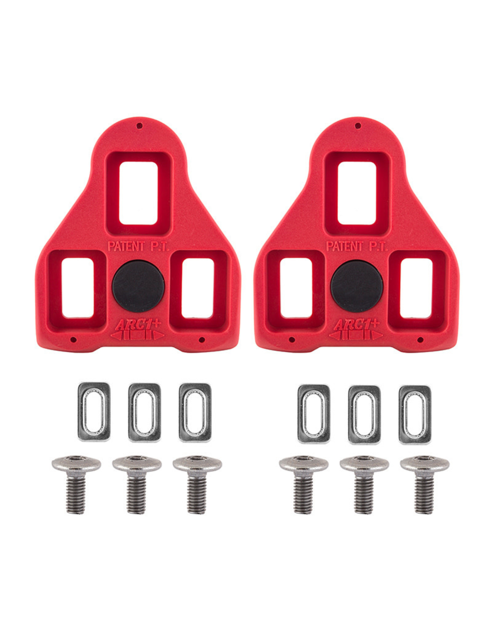 Pedal Cleats Exustar for Look Arc1 Delta 9° Float Red