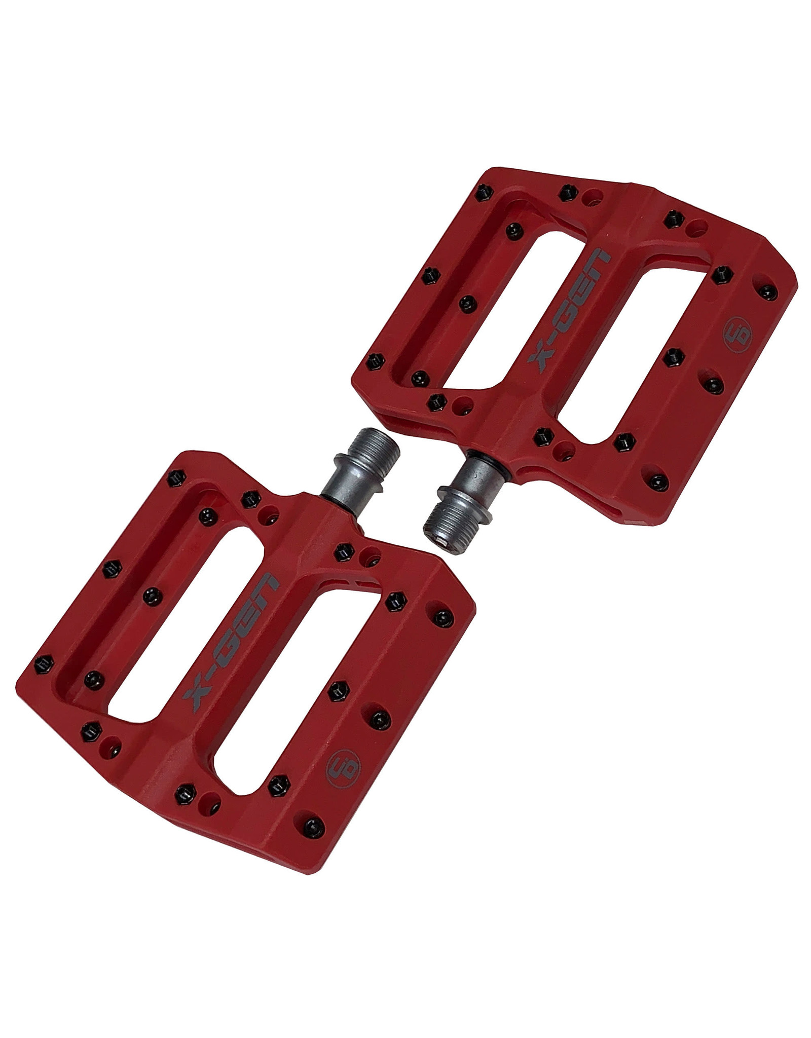 Pedals Curb Dog X-Gen Platform Thermo w/Pins Sealed 9/16" Red