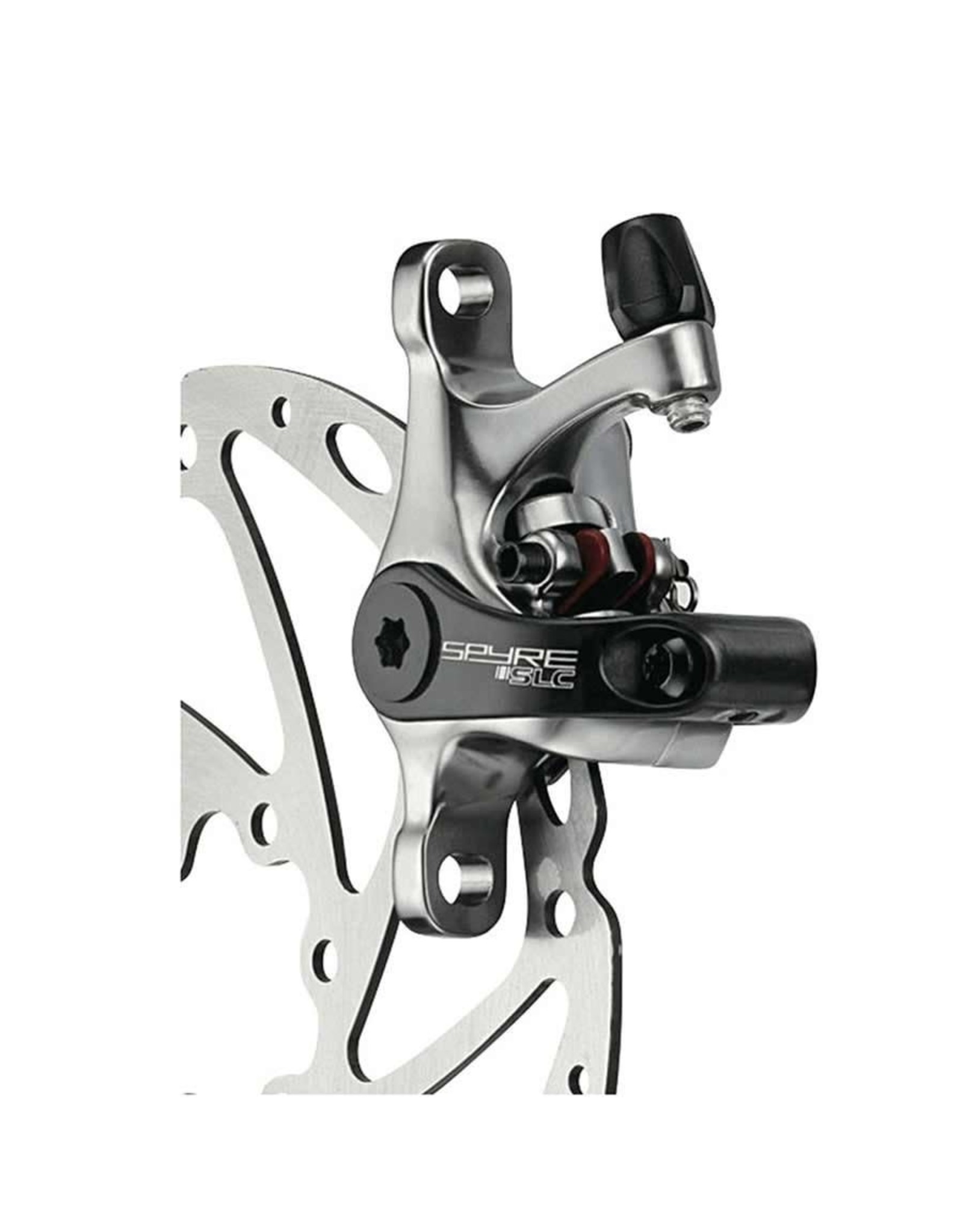 TRP Brake Caliper TRP Spyre SLC Road Mechanical Disc Front or Rear Flat Mount 140 or 160 mm 162g Silver/Carbon