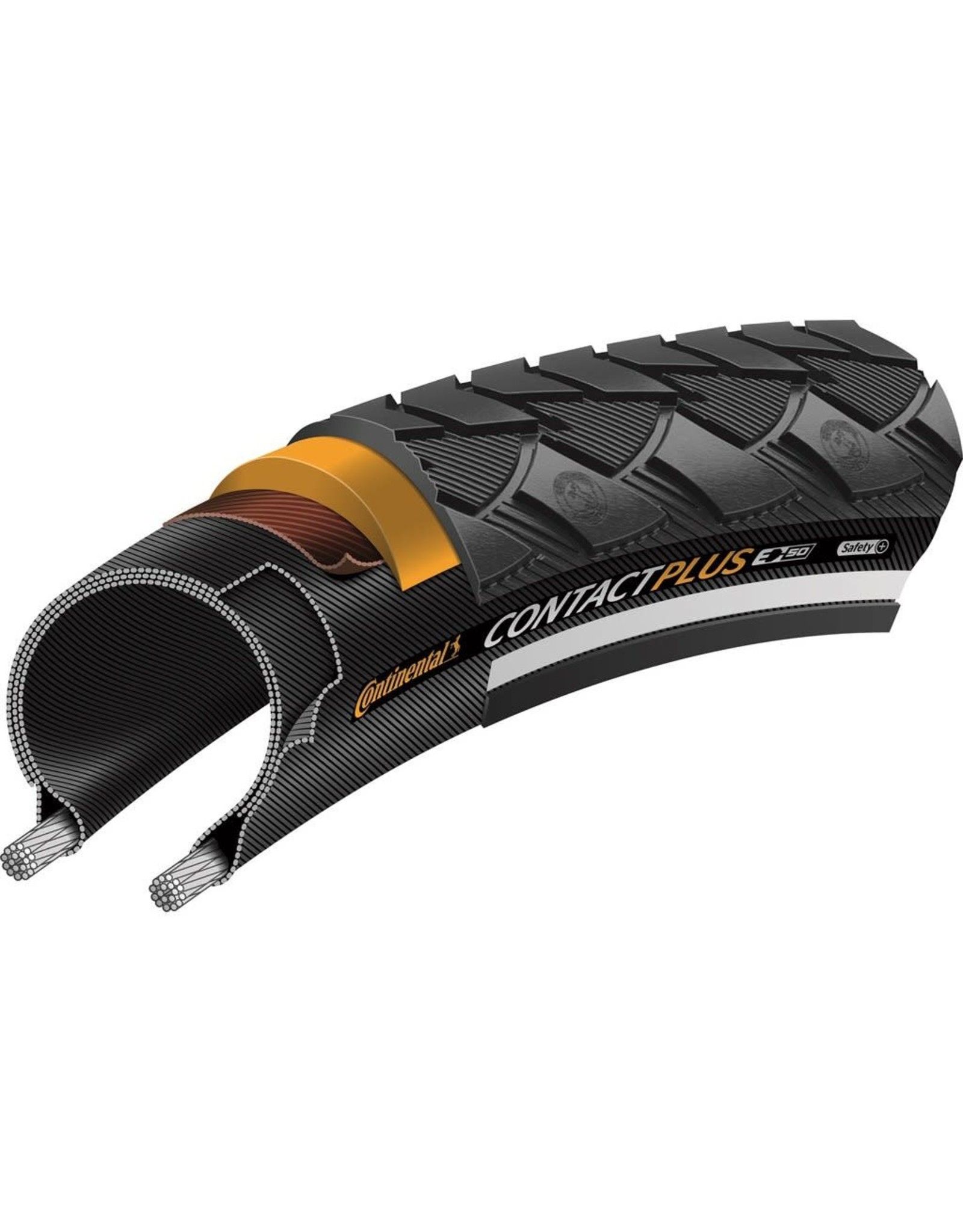 Continental Tire Continental Contact Plus 26x1.75" Wire Bead Reflex