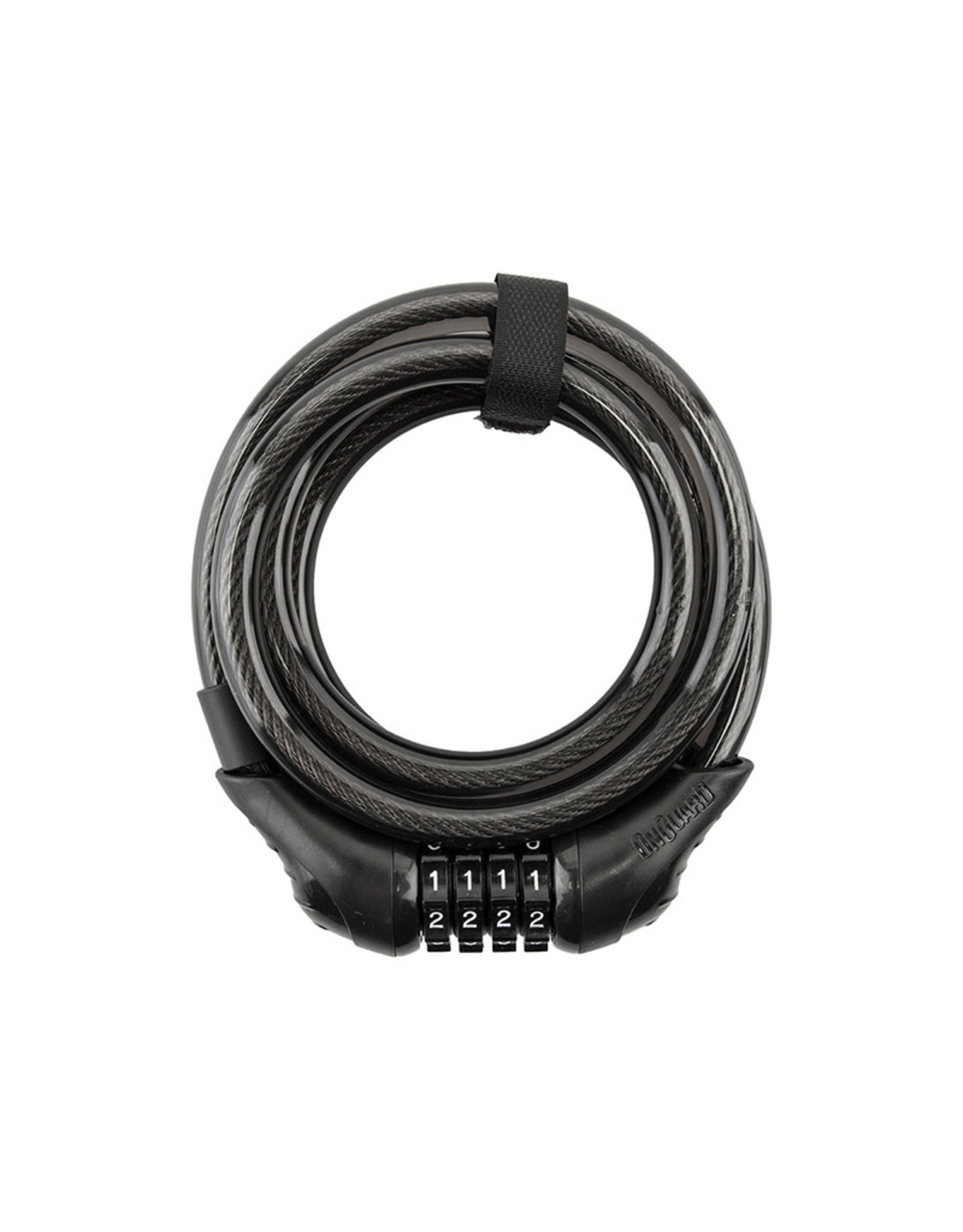 Onguard Lock OnGuard CBL 8159 Neon Combination CoilL 6' x 12 mm w/Bracket Black