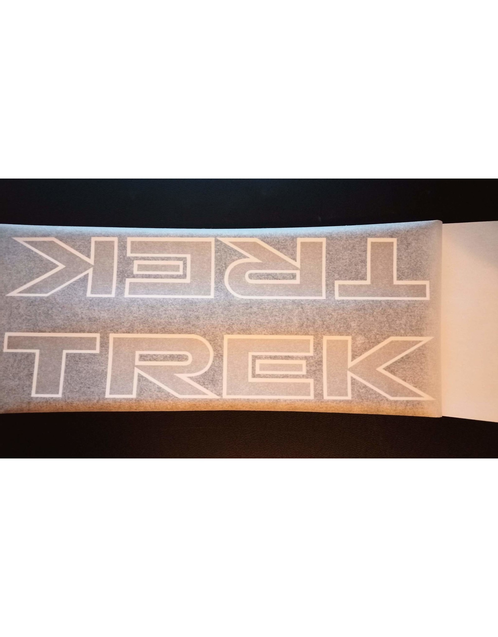 Frame Decal Trek Grey w/ White Outline