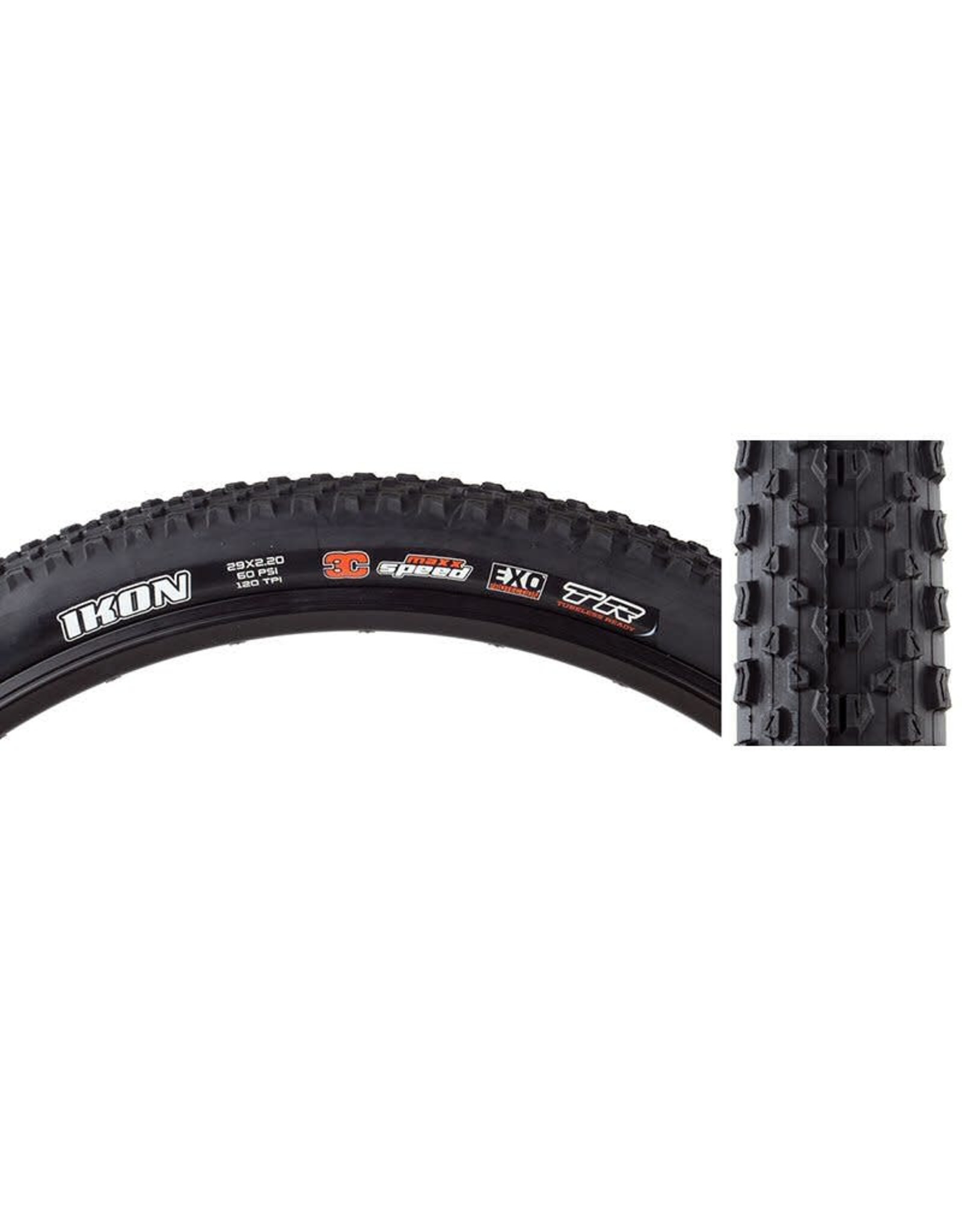 Maxxis Tire Maxxis Ikon Speed 29x2.2" F120tpi 3C/EXO/TR