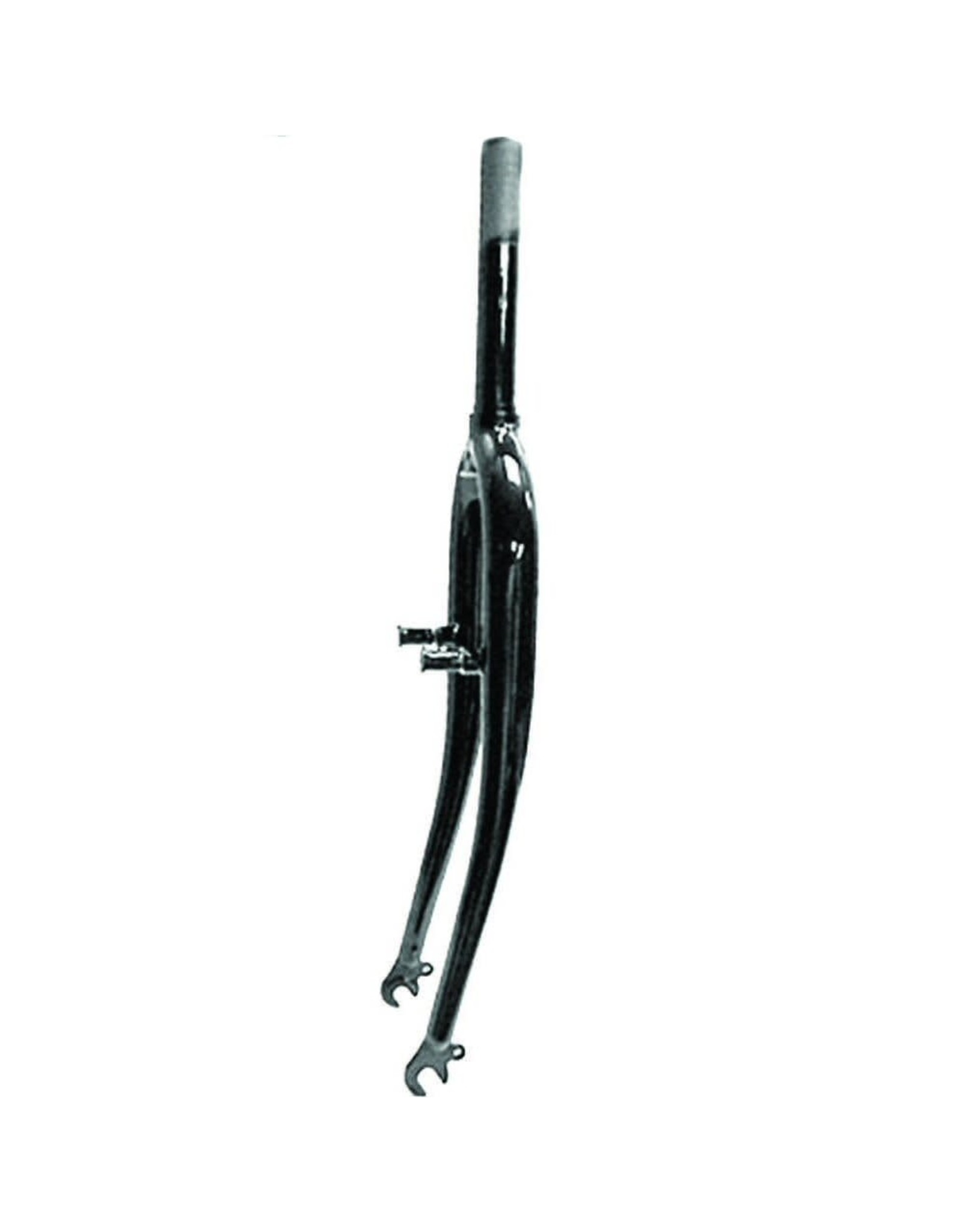 Fork MTB Hi-tensil Steel 26"WH 1-1/8" 250 mm Steerer 100  mm Threaded Black