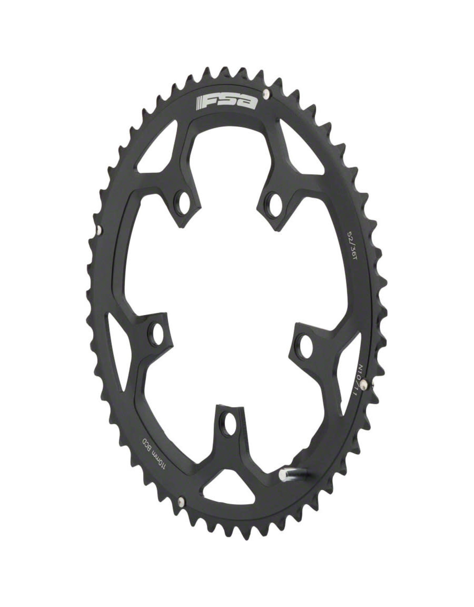 FSA - Full Speed Ahead Chainring FSA Pro Road 110 mm B.C.D. 52T N10/11 Black