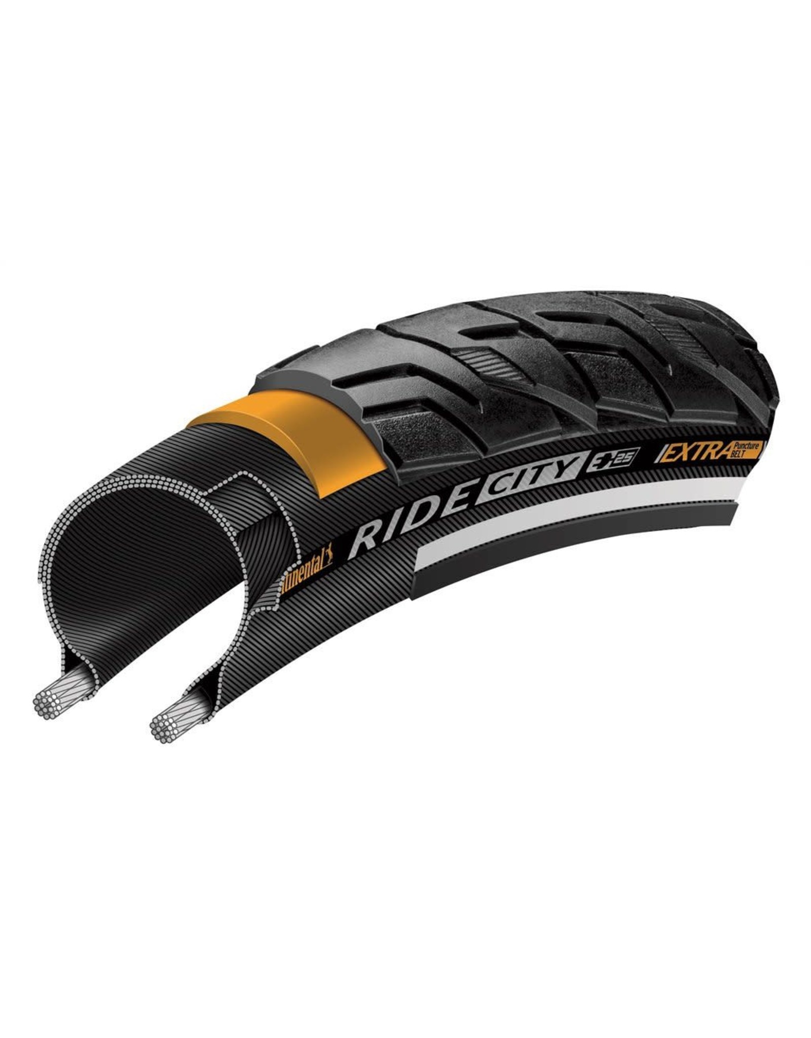 Continental Tire Continental Ride City 700x37 Reflex Black