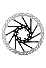Disc Brake Rotor Clarks 6-Bolt 180 mm Silver/ Black
