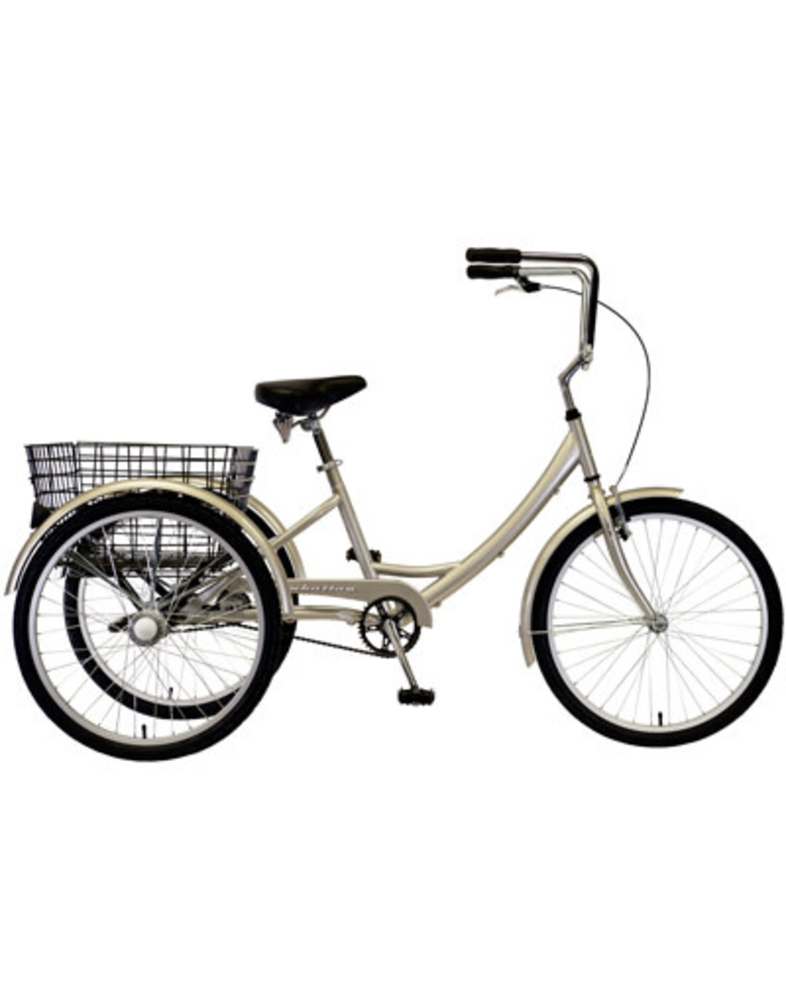 KHS Bicycles Adult Tricycle Manhattan Bicycles Alloy Single-Speed Champagne