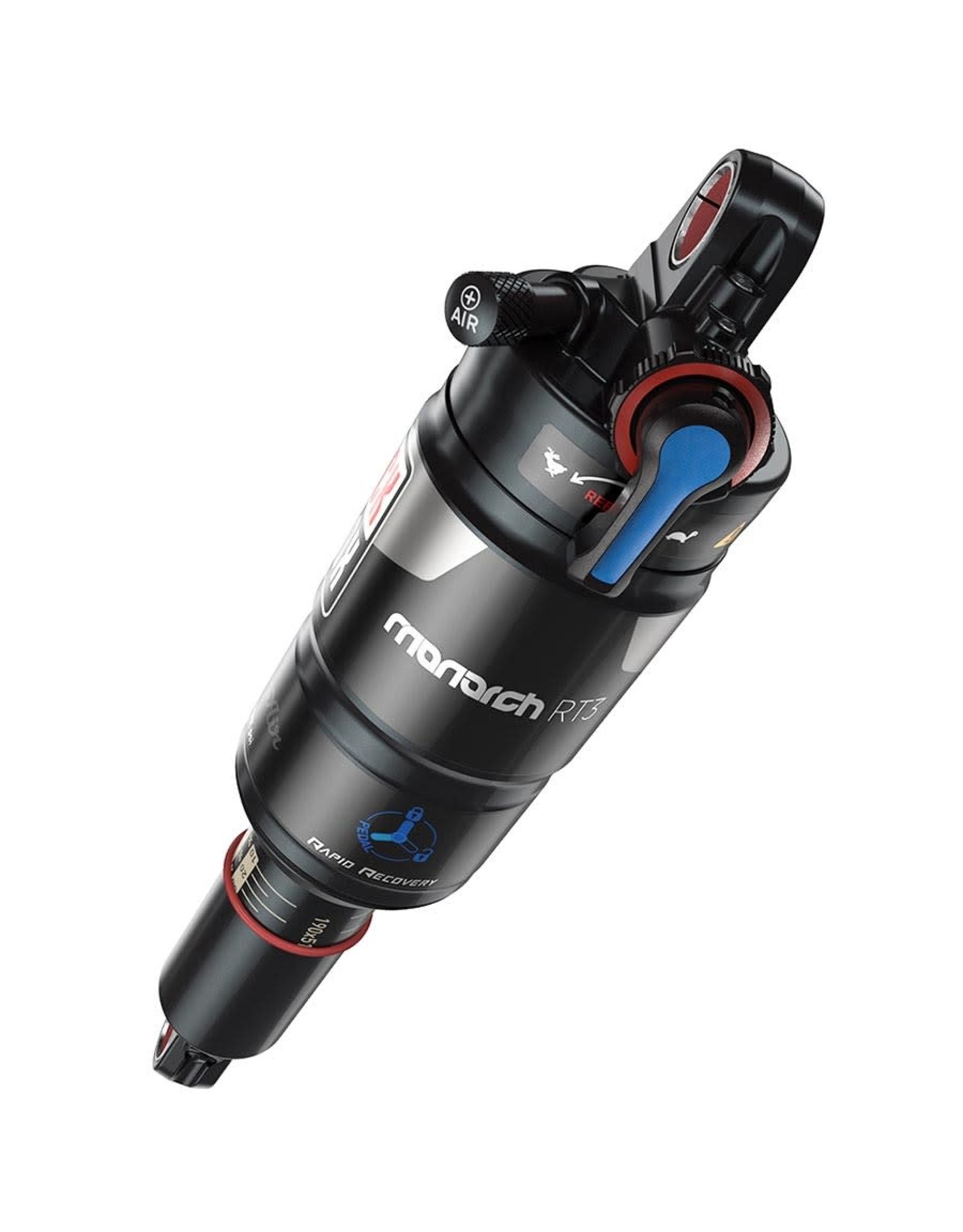 RockShox Rear Shock RockShox Monarch RT3 184x48 Shaft Eyelet: Trek Mount, Body Eyelet: Standard, 2 Tokens, MReb/MComp, Soft Pedal, 380 Lockout