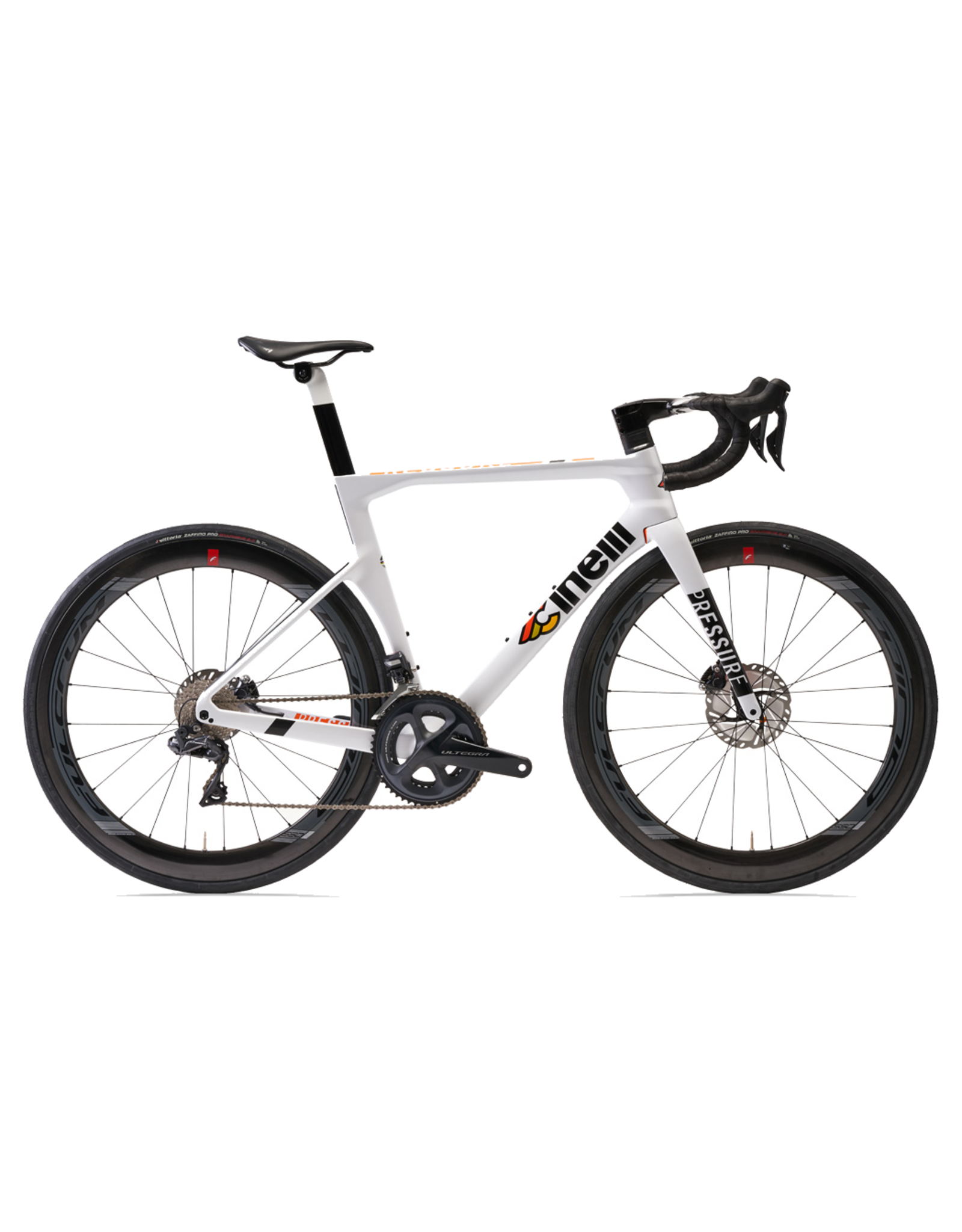 Cinelli Frameset Cinelli Pressure w/Seatpost & Handlebar Medium White