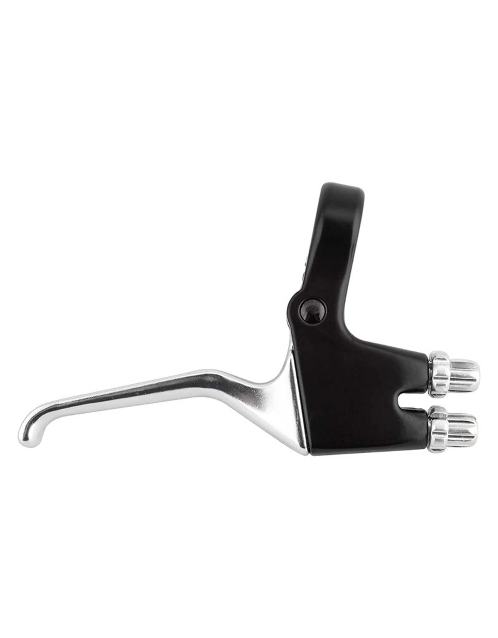 Brake Lever Dual Cable for Simultaneous Front & Rear Braking Alloy Black/ Silver