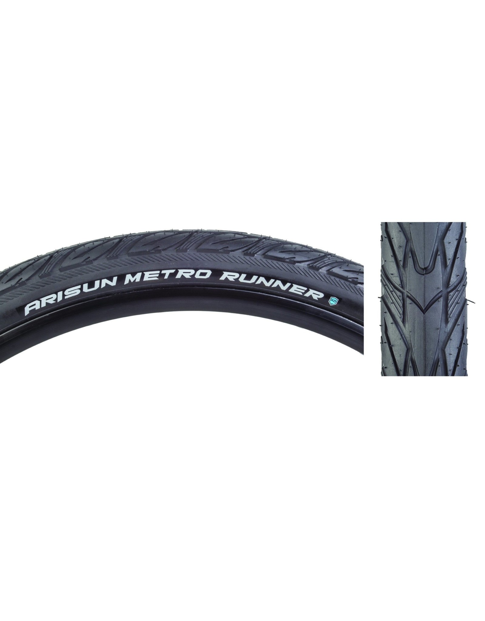 Arisun Tire Arisun Metro Runner 27.5x1.75" 60tpi Belted EBIKE25 Black