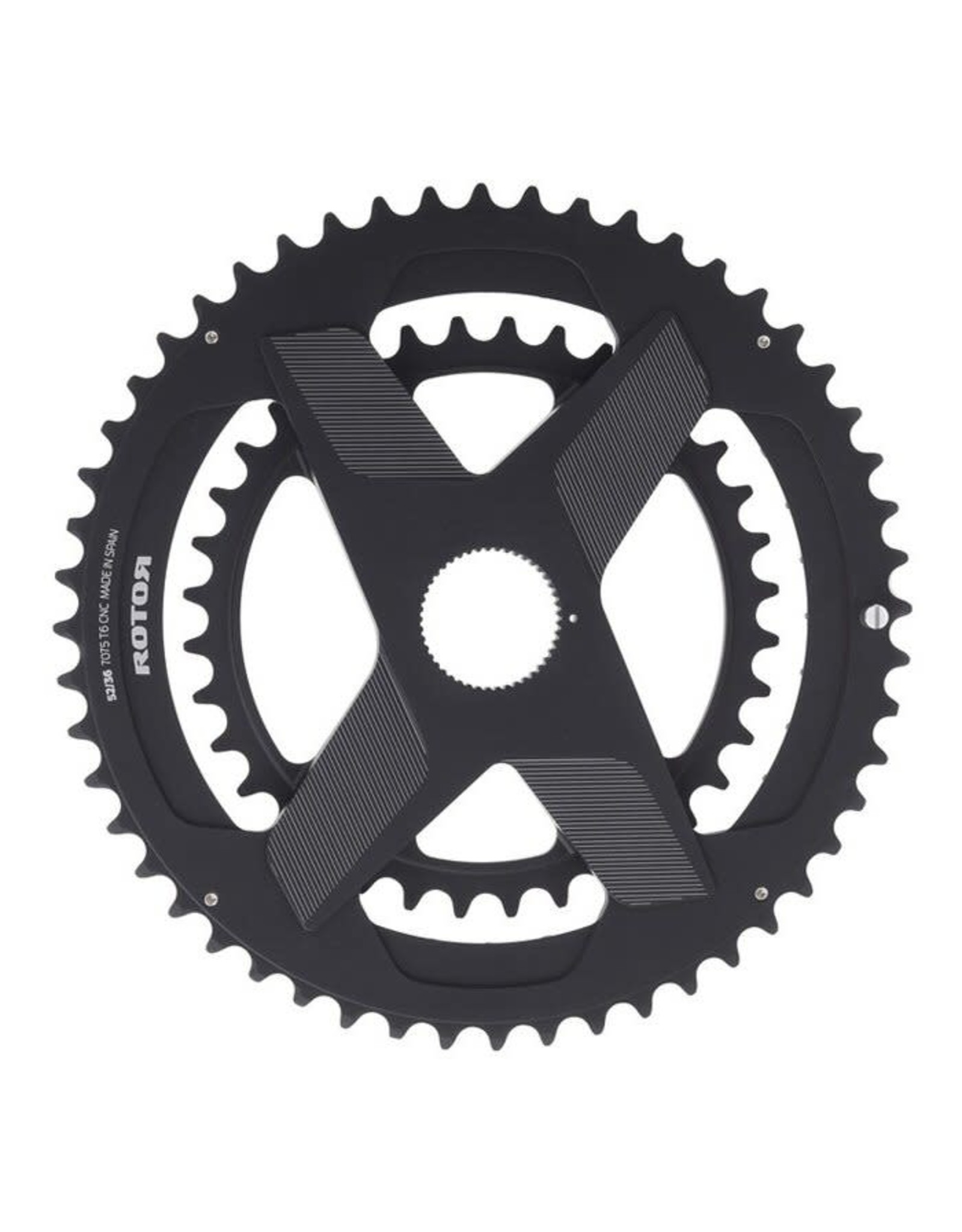 Rotor Chainring Set Rotor Direct Mount 2x 34/50t Black
