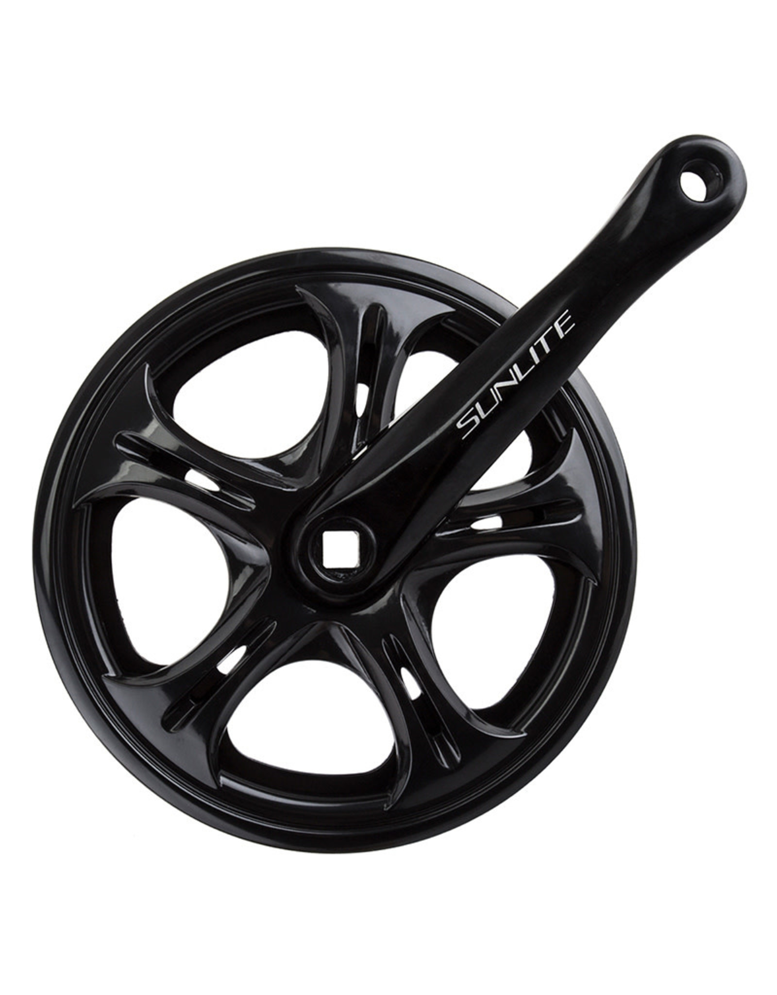 Crankset Sunlite Big City 48t 170 mm For 3/32" Chain Square Taper Black