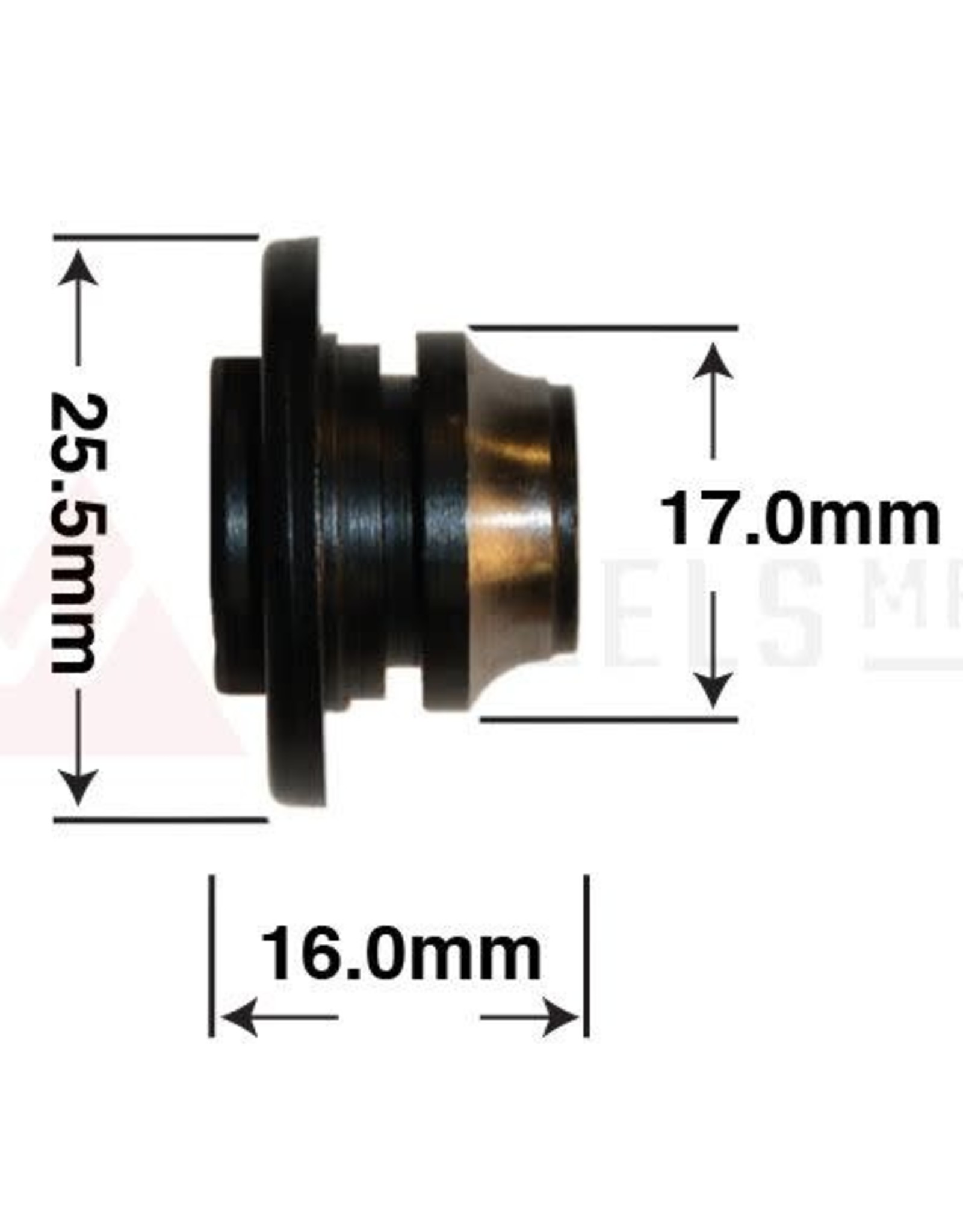 WheelsManufacturing Hub Cone Wheels Mfg. CN-R097 M10 17 mm Diameter 19 mm Length