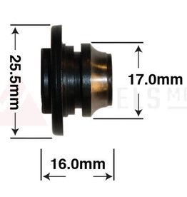 WheelsManufacturing Hub Cone Wheels Mfg. CN-R097 M10 17 mm Diameter 19 mm Length