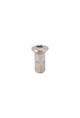 Sapim Spoke Nipple Sapim Hidden Internal Inverted Secure Lock 14ga 2.0x10 mm Brass Silver
