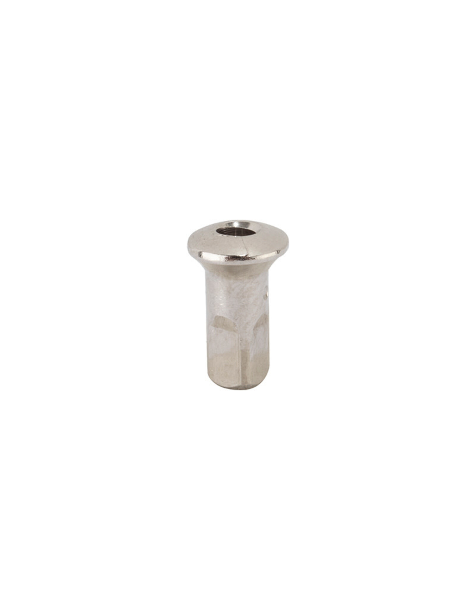 Sapim Spoke Nipple Sapim Hidden Internal Inverted Secure Lock 14ga 2.0x10 mm Brass Silver