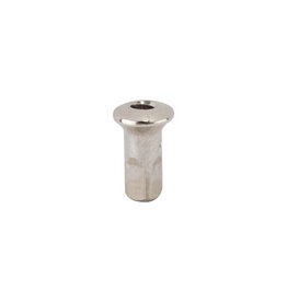 Sapim Spoke Nipple Sapim Hidden Internal Inverted Secure Lock 14ga 2.0x10 mm Brass Silver