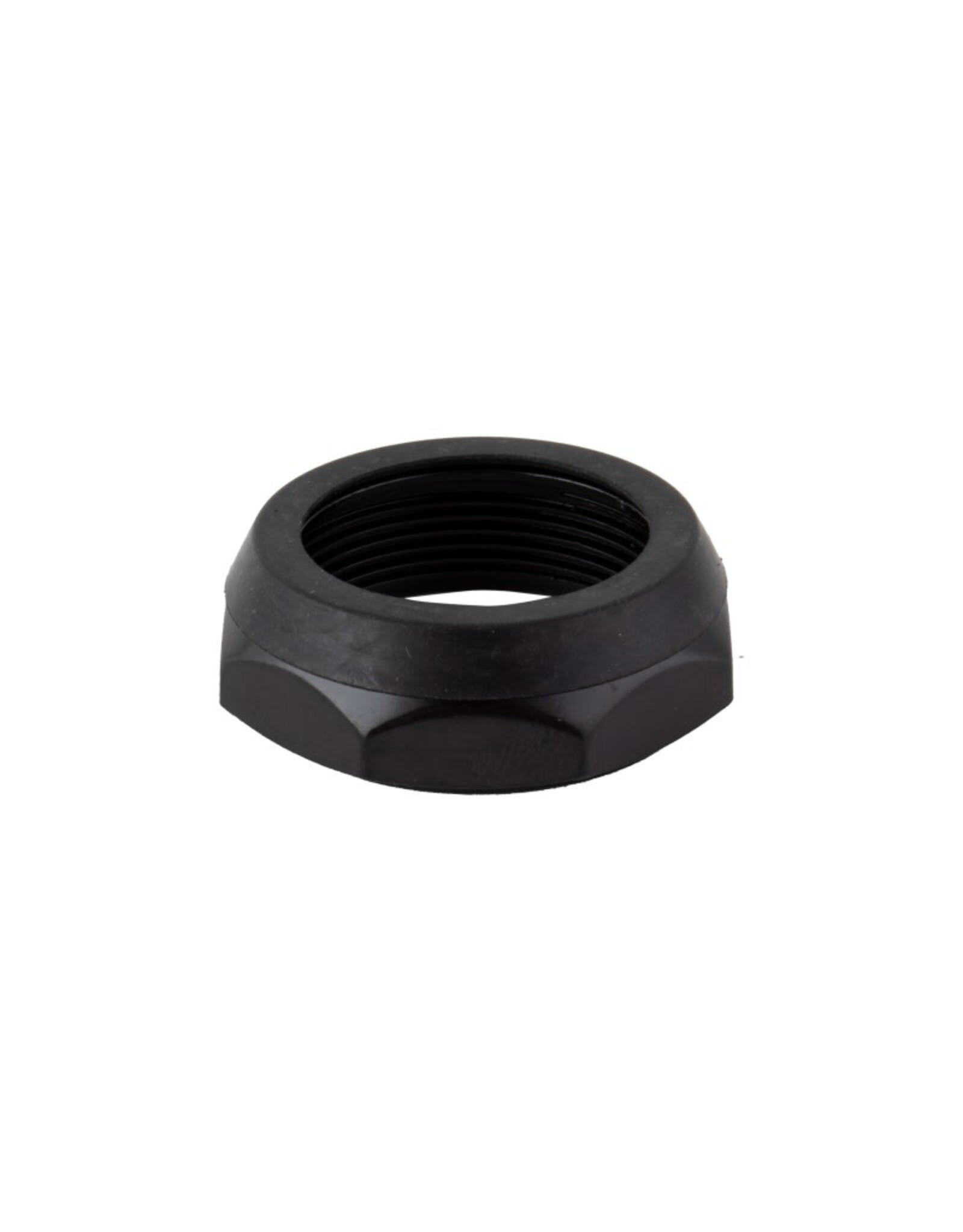 Headset Lock Nut Threaded w/Water Seal 1" Black