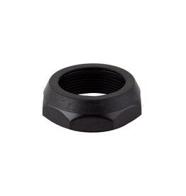 Headset Lock Nut Threaded w/Water Seal 1" Black