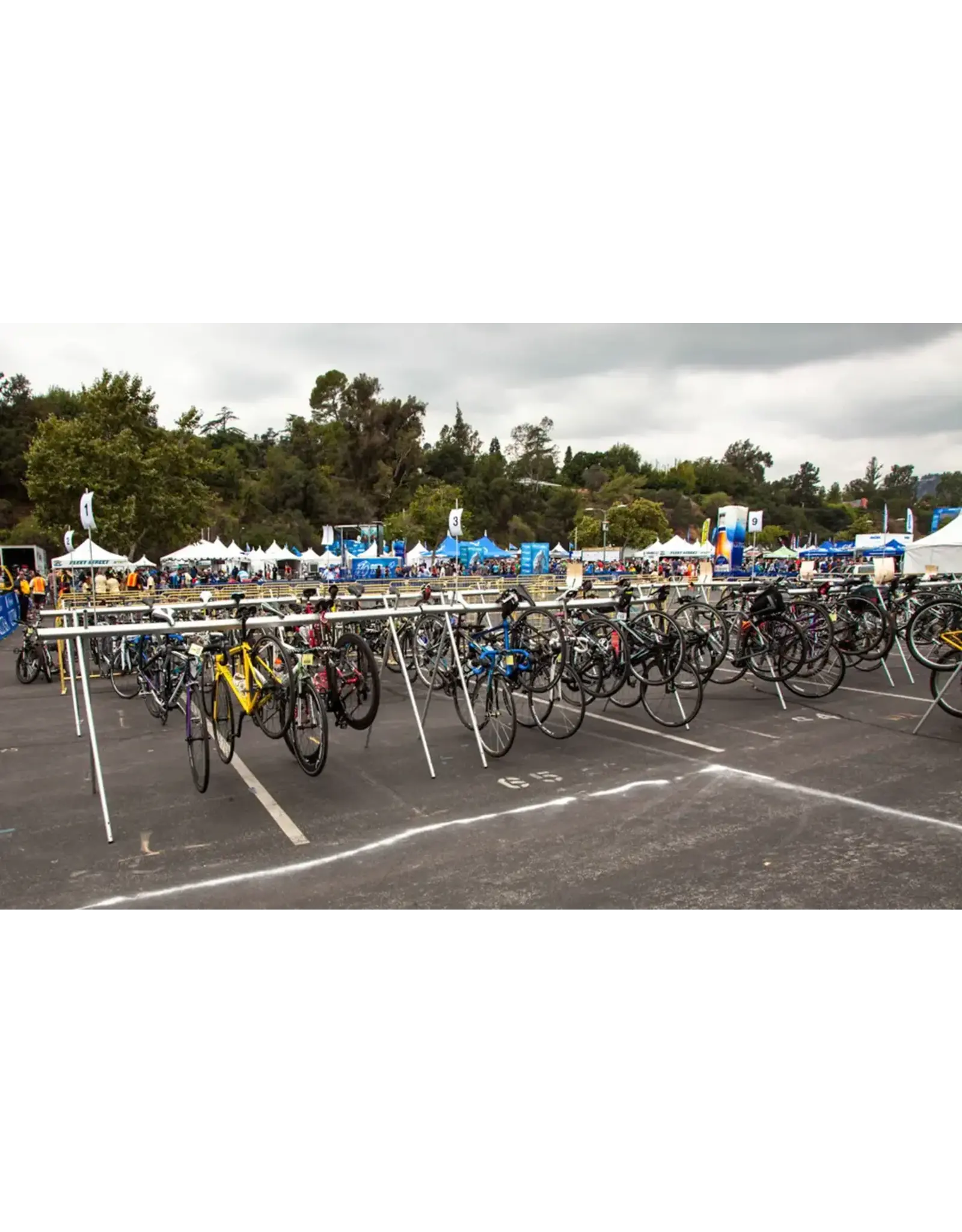 Moved By Bikes Bicycle Event Stand / Triathlon Transition Rack Moved By Bikes G3 Valet Silver