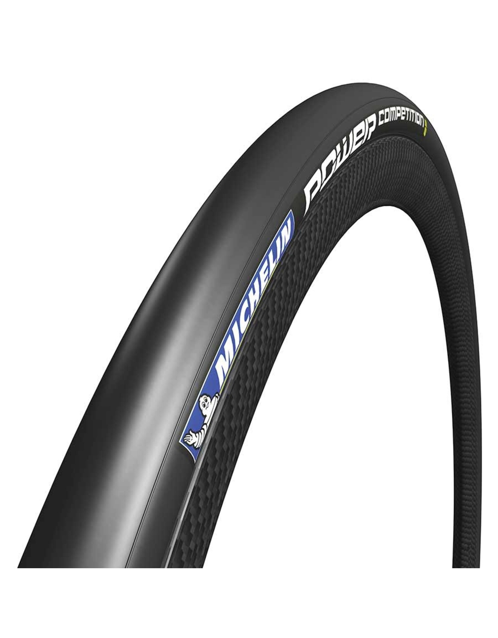 Michelin Tire Michelin Power Comp 700x25c Folding Clincher Bi-Compound HD Protection 180 TPI Black