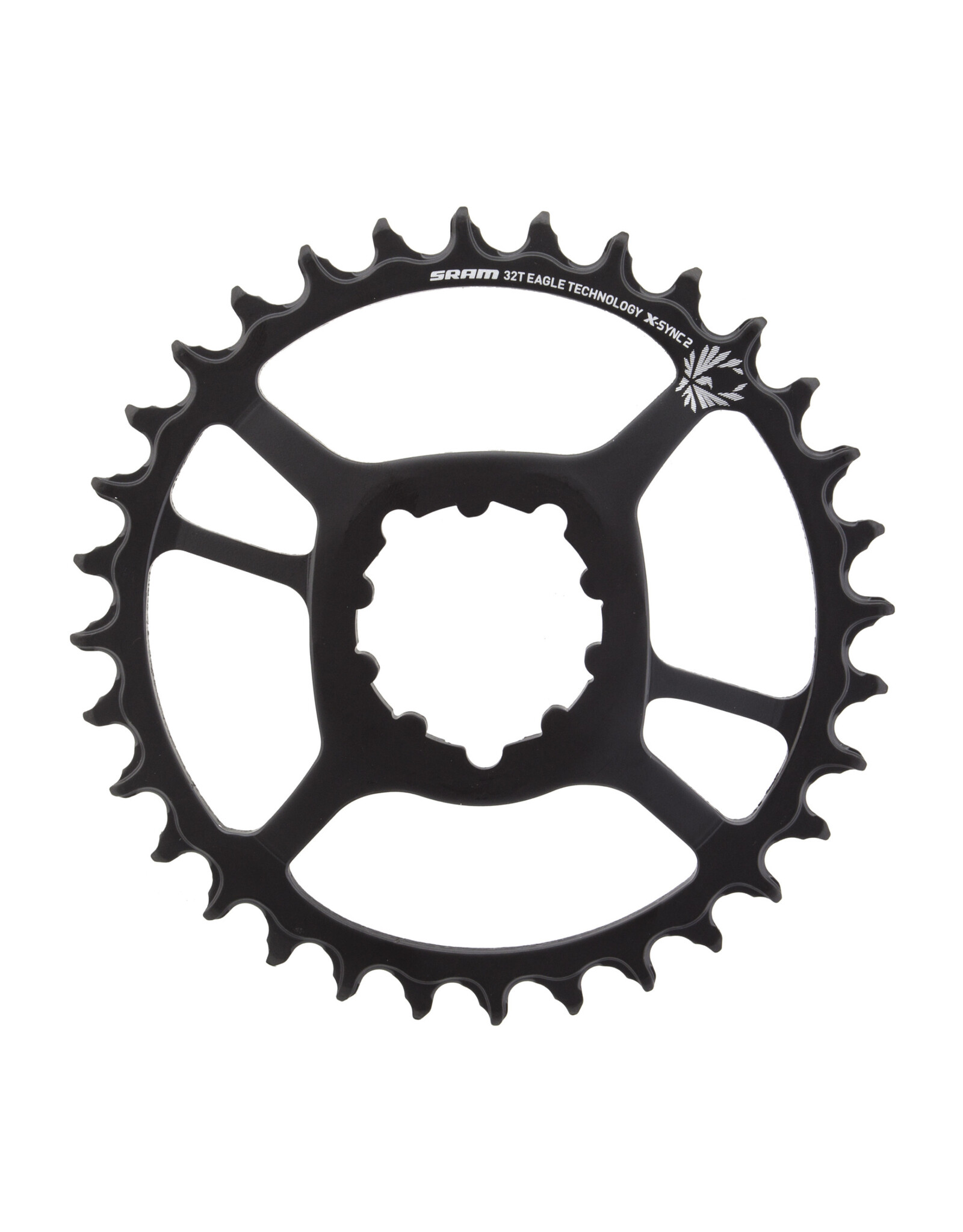 SRAM Chainring SRAM NX Eagle 32t 2-Bolt Direct Connect 3 mm Offset 11/12-Sp Steel Black