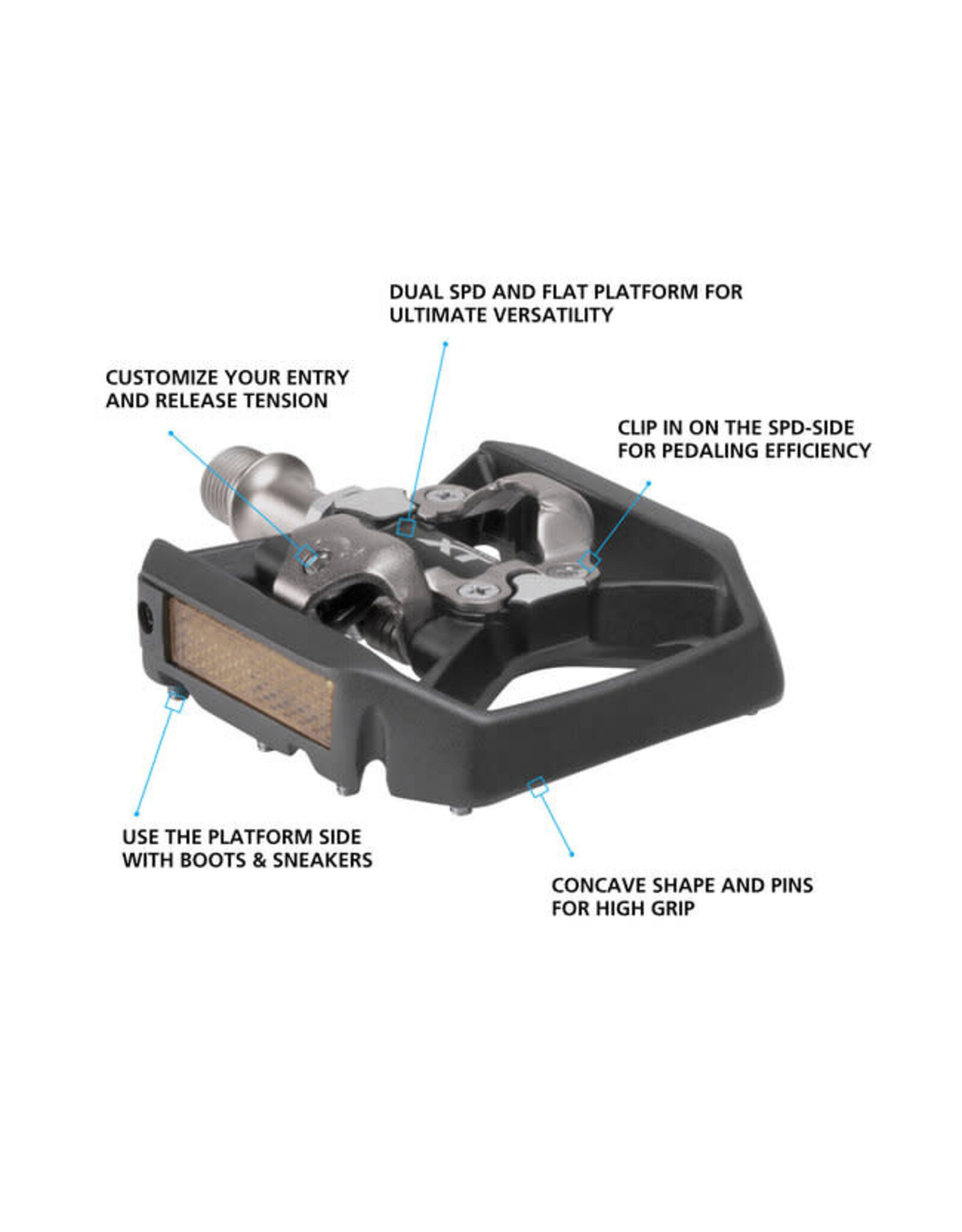 Shimano Pedals Shimano Deore XT PD-T8000 Clipless & Platform