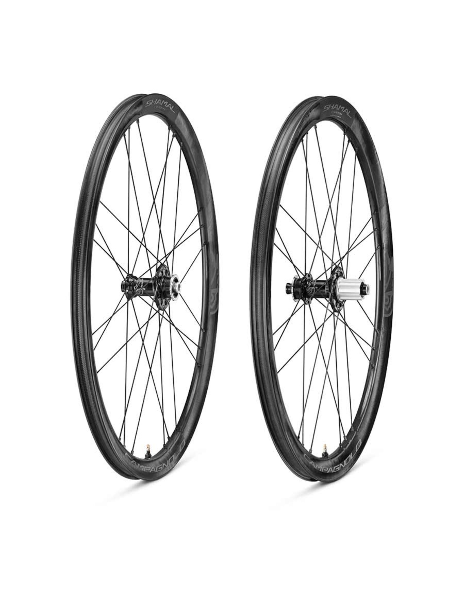 Campagnolo Wheel Set Campagnolo Shamal Carbon C21 Centerlock Disc 700c 24/24h 12x100 mm & 12x142 mm Thru Axle Campagnolo N3W