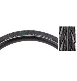 Schwalbe Tire Schwalbe Delta Cruiser+700x32c Active Twin PG Black w/Reflective Stripe