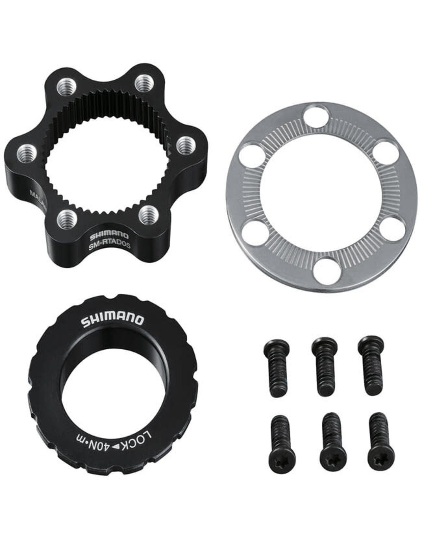 Shimano Disc Brake Rotor Adapter Shimano SM-RTAD05 For Installing a 6-Bolt Rotor on Centerlock Hubs