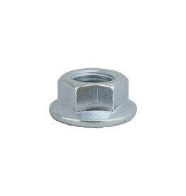 Hub Axle Nut M12x1.25 mm Flanged Silver