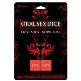 PIPEDREAM ORAL SEX DICE LICK-SUCK-BLOW-KISS