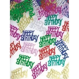 "O" HEAVENS "OH" CONFETTI "HAPPY BIRTHDAY"