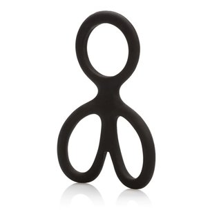 CALIFORNIA EXOTICS COCK RING/BALL SPREADER CALEX SILICONE BLACK