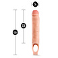 BLUSH PERFORMANCE PLUS SILICONE PENIS EXTENDER FLESH
