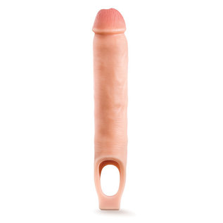 BLUSH PERFORMANCE PLUS SILICONE COCK SHEATH PENIS EXTENDER FLESH