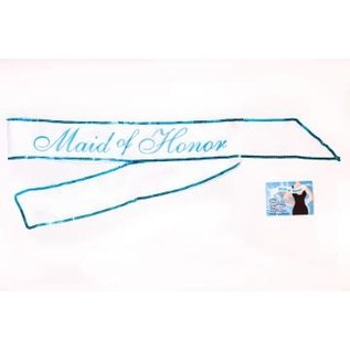LITTLE GENIE SASH MAID OF HONOR PARTY PINK OR WHITE