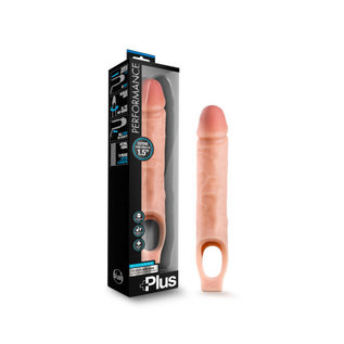 BLUSH PERFORMANCE PLUS SILICONE COCK SHEATH PENIS EXTENDER FLESH