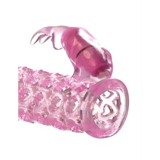 PIPEDREAM FANTASY X-TENSION VIBRATING COUPLES CAGE PINK